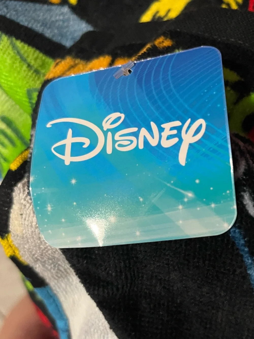 Disney Mickey Mouse Friends Beach Towel Cotton NWT Jerry Leigh
